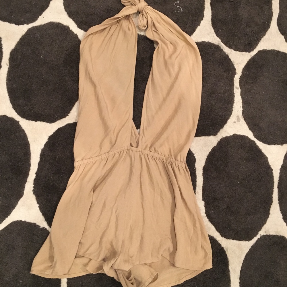 Plunging Halter Romper